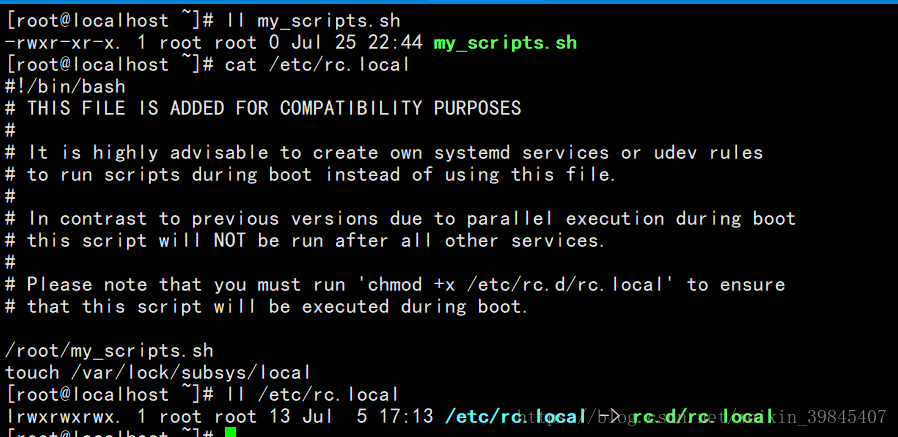 开机自动运行命令行_开机自动启动软件命令_linux 开机启动 程序